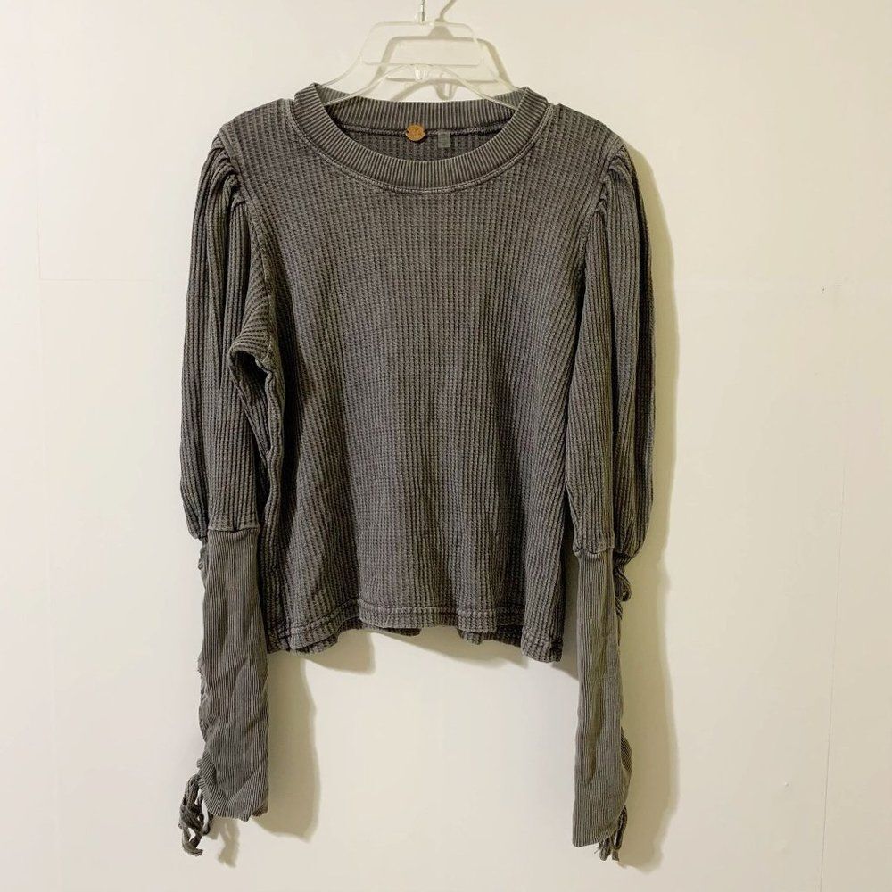Free People One Size S Knit Cropped Pullover Top Shirt